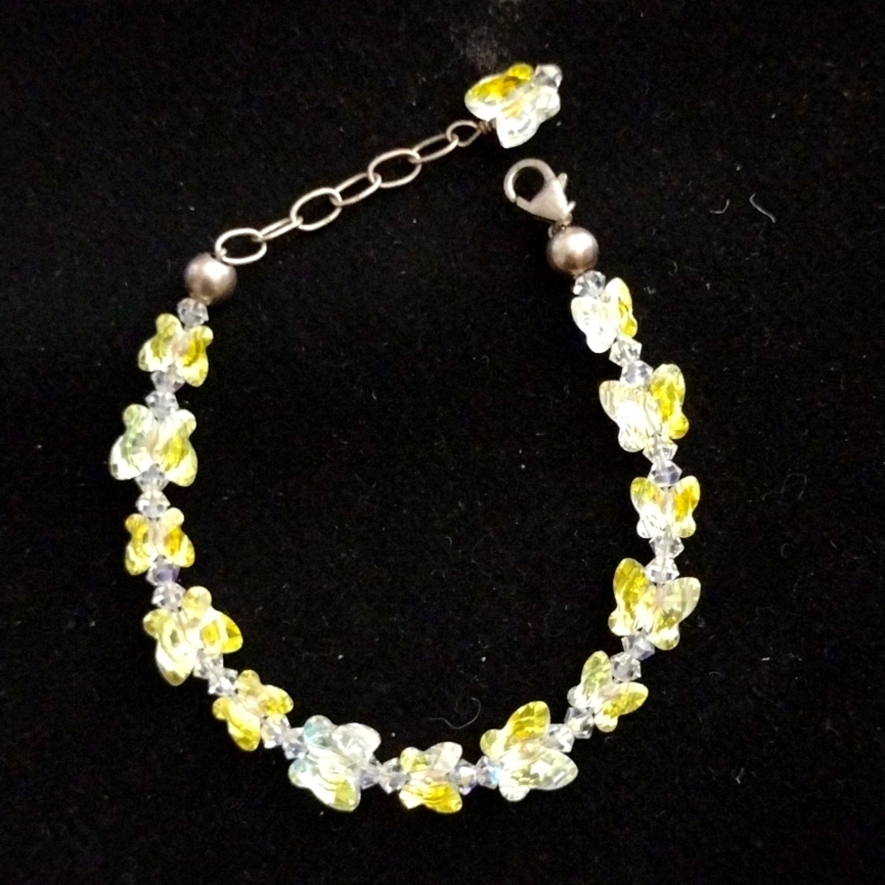 Swarovski Butterfly bracelet with a 6 in. Extender
